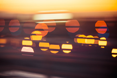 Evening Sunset Abstract City Lights Bokeh thumbnail