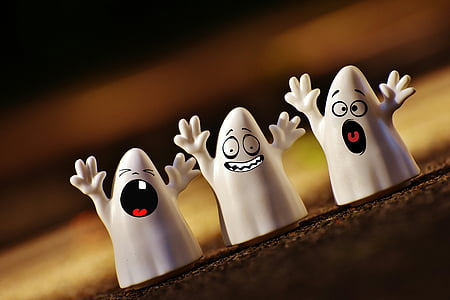 three ghosts plastic toys thumbnail