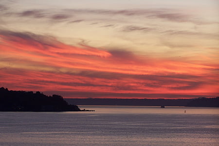 body of water during sunset thumbnail