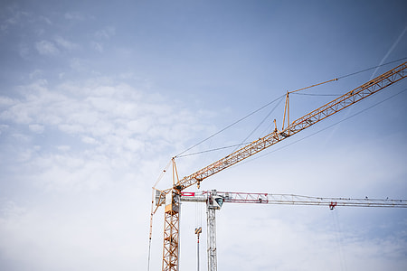 Big Lifting Cranes at Construction Site thumbnail
