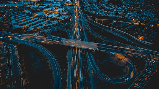 aerial photo of bridges and roads thumbnail