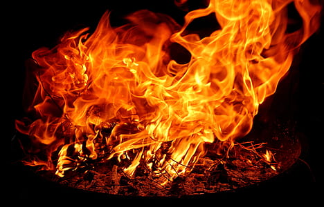bonfire with fire burning thumbnail