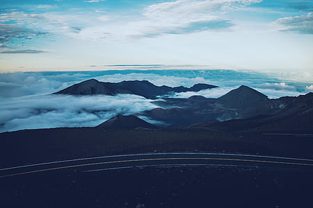 mountains covered with white clouds thumbnail