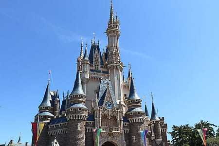 white, brown, and blue castle during daytime thumbnail