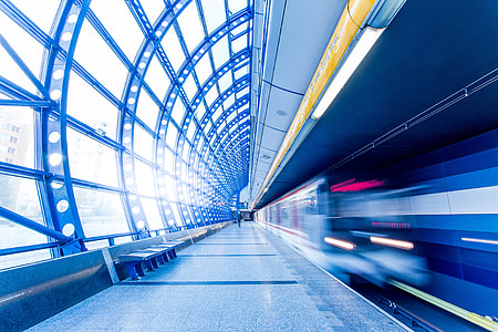 timelapsed of train on station thumbnail
