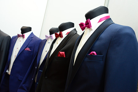 dress form wearing black suit jackets thumbnail