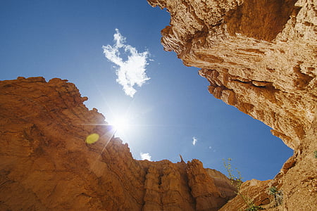 worms eye view photo of brown canyon thumbnail