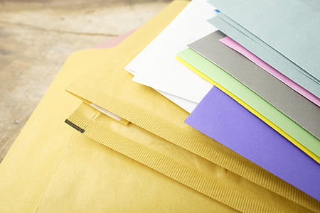 closeup photography of assorted colored papers thumbnail