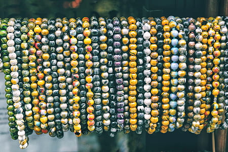 assorted-color beaded necklace lot thumbnail