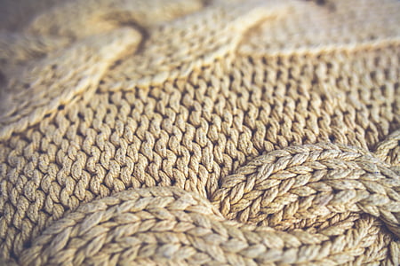 brown knit textile thumbnail