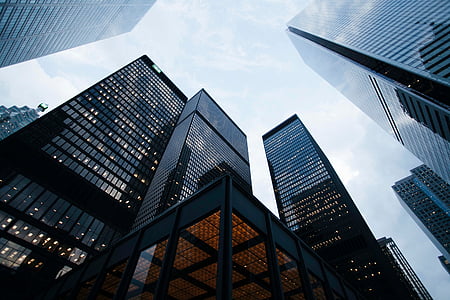 low angle photo of high rise building at daytime thumbnail