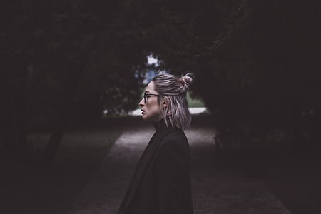 woman wearing black coat thumbnail