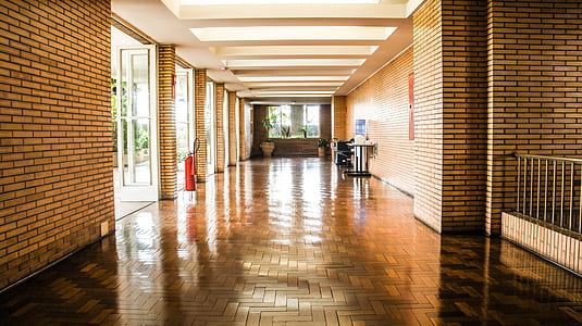 Brown Wooden Flooring Hallway thumbnail