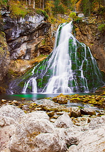 timelapse photography of waterfall thumbnail