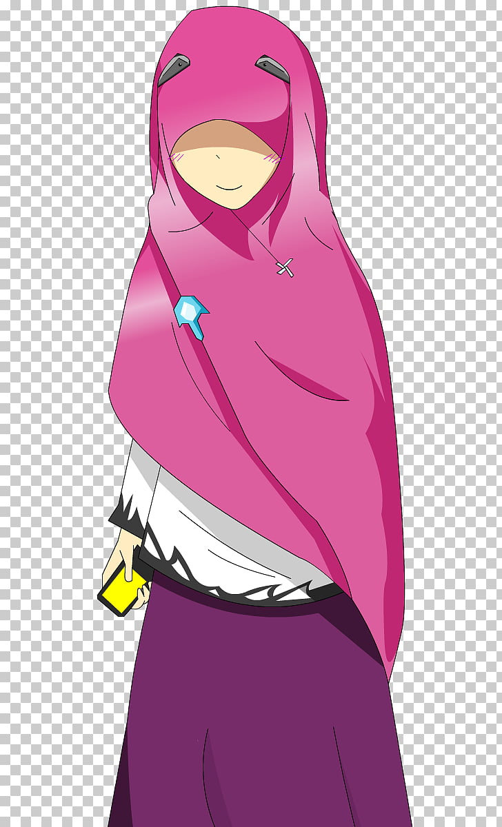 Hijab Drawing Muslim Islam Anime