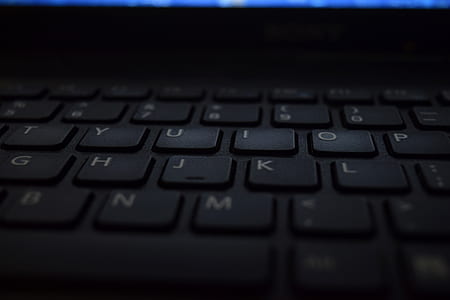 Turned on Black Laptop Computer thumbnail