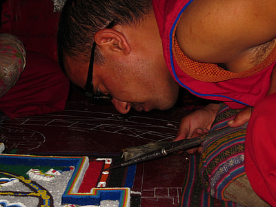 Monk Preparing Mandala, Mandala thumbnail