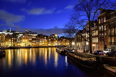 Calm Water In European City Photo thumbnail