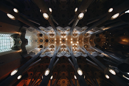 low angle photography of lighted white chandelier thumbnail