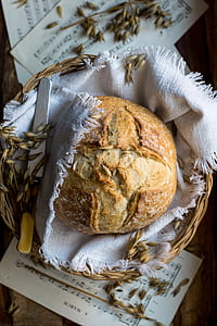 close up photo of bread on basket thumbnail