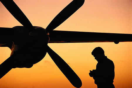 silhouette of man during sunset thumbnail