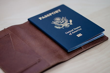 close-up photo of Passport United States of America book thumbnail