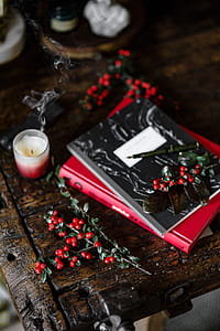 Books and Fresh Holly thumbnail
