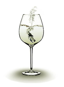 clear wine glass with car inside illustration thumbnail