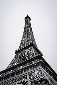 grayscale photography of Eiffel tower thumbnail