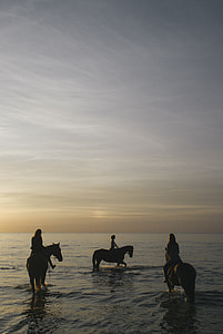 Girls riding horses thumbnail