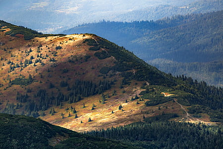 brown and green mountain in landscape photography thumbnail