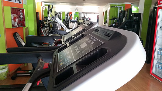 white and gray treadmill thumbnail