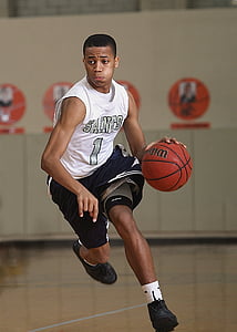 man running while holding basketball thumbnail
