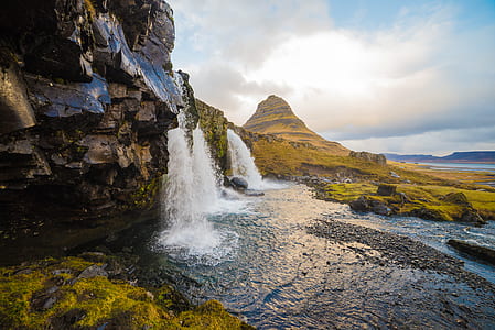 waterfalls and mountain thumbnail
