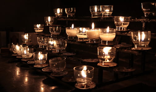 glass candle holder lot thumbnail