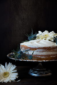 Cake With Icing on Top Silver Cake Stand thumbnail