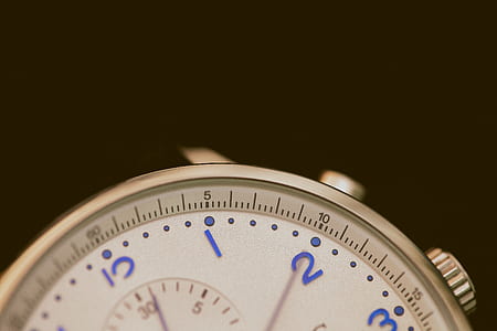 silver-colored chronograph watch thumbnail