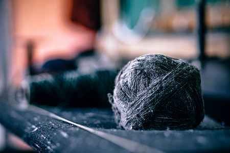 black wool in black surface thumbnail