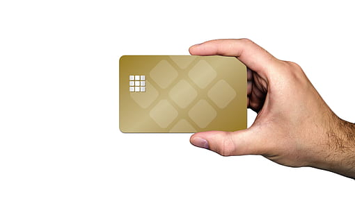 person holding gold card thumbnail