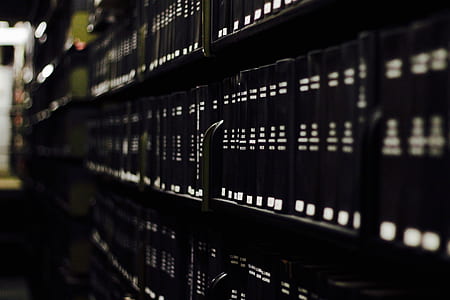 library, shelves, warm, dark thumbnail