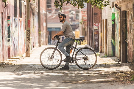 Man On Bike Photo thumbnail