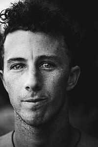 grayscale photo of man's face thumbnail