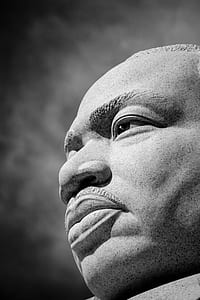 grayscale photo of man's statue thumbnail