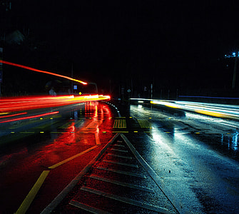 photography of speedlight on highway thumbnail