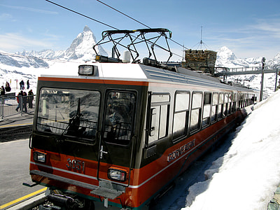 Gornergrat railway station in Zermatt, Switzerland thumbnail