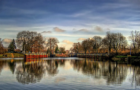 Channel and Lock in Brandenburg, Germany thumbnail