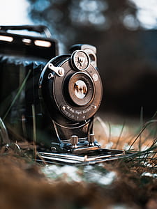 selective focus of black camera thumbnail