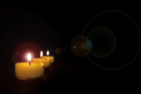 three tealight candles thumbnail