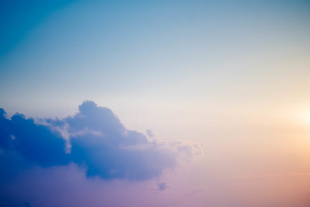 blue sky during golden hour thumbnail