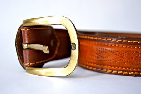 brown leather belt thumbnail